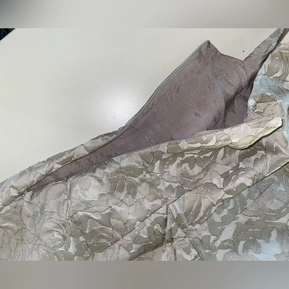 Adrianna Papell Sleeveless Cocktail Dress Floral Embroidered Sheath Pattern - Picture 6 of 10